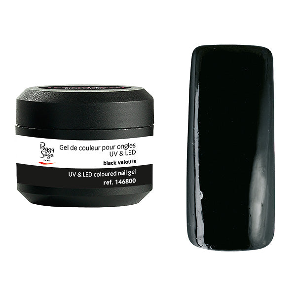 PEGGY SAGE GEL UV&LED COLORATO PER UNGHIE BLACK VELOURS 5G - Tre Pi Profumerie
