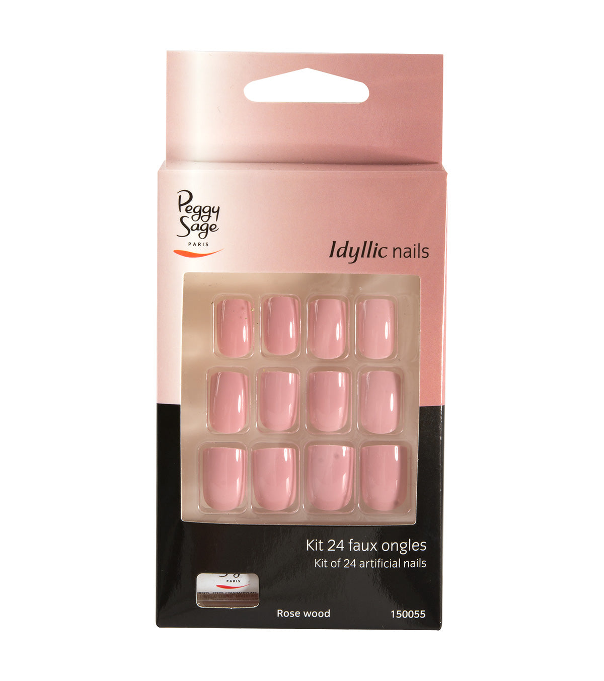 PEGGY SAGE SET 24 UNGHIE FINTE IDYLLIC NAILS - ROSE WOOD - Tre Pi Profumerie