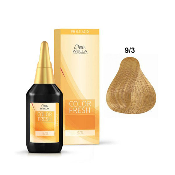 WELLA COLOR FRESH BIONDO CHIARISSIMO DORATO 9/3 - Tre Pi Profumerie