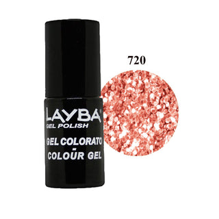 LAYLA LAYBA SMALTO SEMIPERMANENTE GEL POLISH ZIPPY RED GOLD 720 - Tre Pi Profumerie