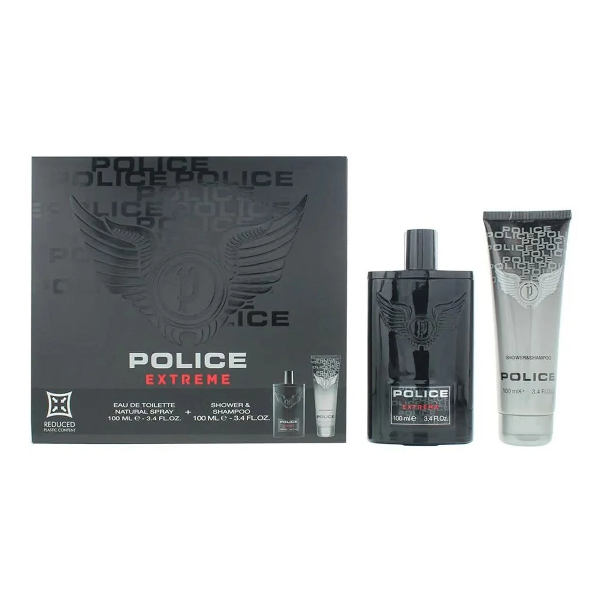 POLICE GIFT SET EXTREMEFOR MEN EDT 100ML +  SHOWER&SHAMPOO