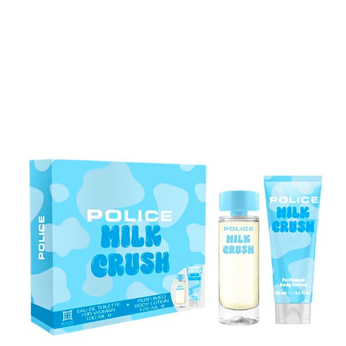 POLICE GIFT SET MILK CRUSH FOR WOMAN EDT 100 ML + BODY LOTION